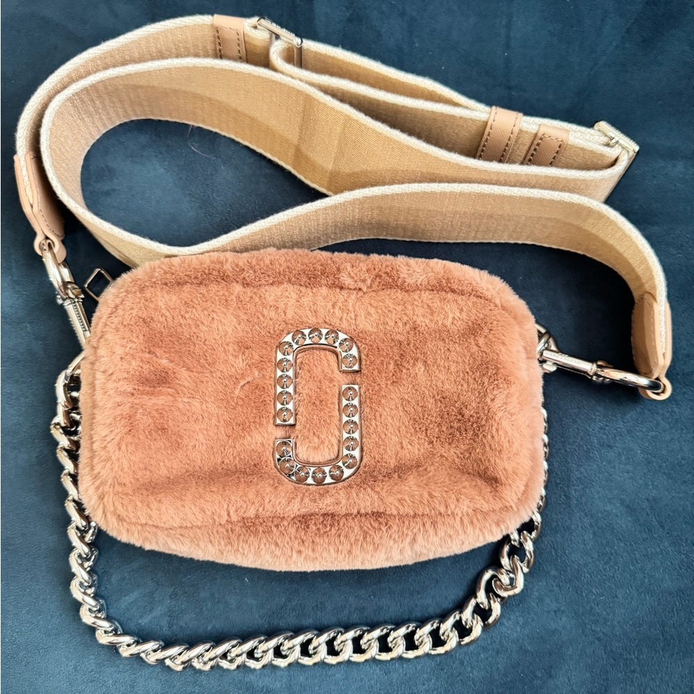 Marc Jacobs Tan Crossbody Bag with Chain Strap